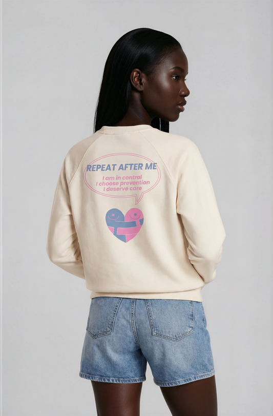 Sweatshirt "Repeat after me"